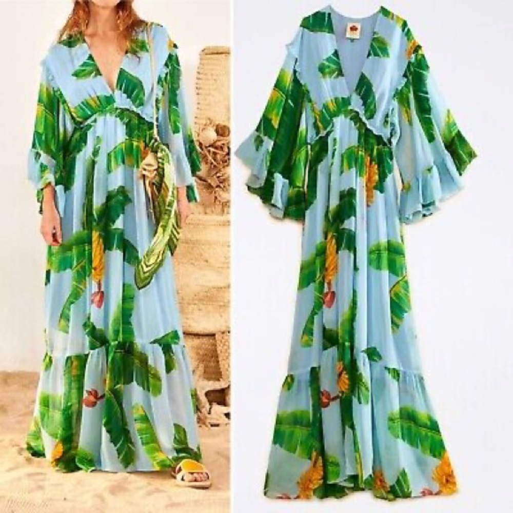 Farm rio butterfly sleeve dress